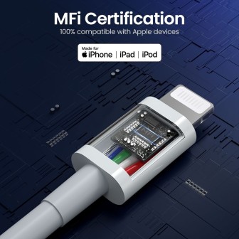 Premium 3A USB-A to Lightning Charging Cable 1.2m | Australia