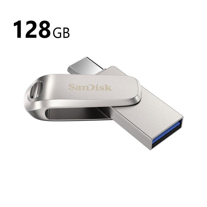 SanDisk 128GB Ultra Dual Luxe Flash Drive (USB Type-C / Type-A)