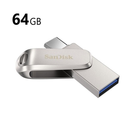 SanDisk 64GB Ultra Dual Luxe Flash Drive (USB Type-C / Type-A)