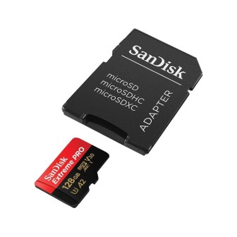 SanDisk Extreme Pro microSDXC 128GB 200MB/s With Adapter