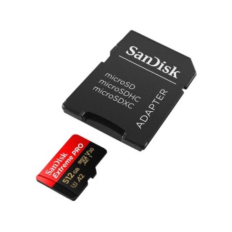 SanDisk Extreme Pro microSDXC 512GB 200MB/s With Adapter