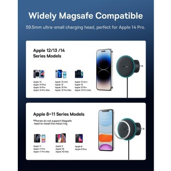 Premium CW01 Magnetic Wireless Car Charger Mount 40W - Claw Edition