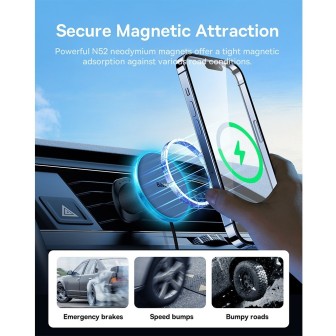 Premium CW01 Magnetic Wireless Car Charger Mount 40W - Claw Edition