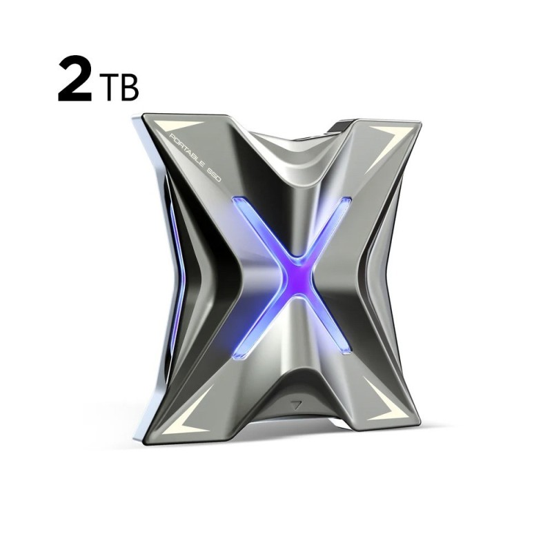 Premium RX20 2000MB/s Read with RGB Streamer Light Portable SSD