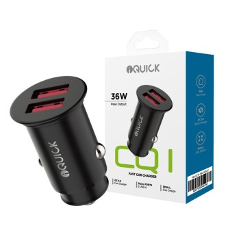 Premium CQ1 36W Fast Car Charging Dual USB-A Ports | Australia
