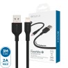 Premium PowerWire 1 Series TPE Charging Data Cable USB to Lightning 3m