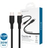 Premium PowerWire 1 Series TPE Charging Data Cable Type-C to Lightning - White