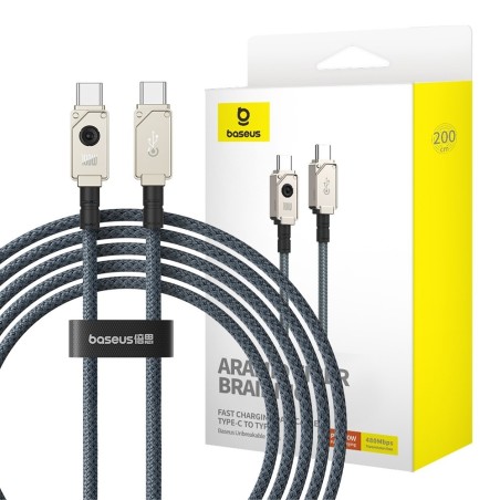 Premium Unbreakable Series Fast Charging Data Cable Type-C to Type-C - Black