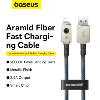 Premium Unbreakable Series Fast Charging Data Cable USB to Lightning - Black