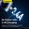 Premium Unbreakable Series Fast Charging Data Cable USB to Lightning - White