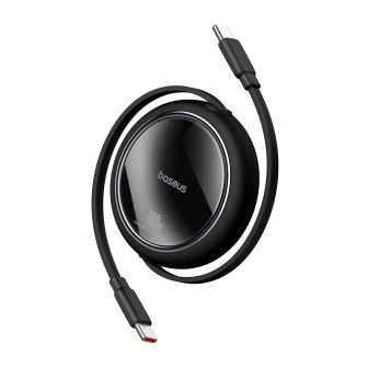 Premium Free2Draw Mini Retractable Charging Cable Type-C to Type-C 100W - Black