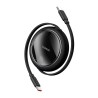 Premium Free2Draw Mini Retractable Charging Cable Type-C to Type-C 100W - Black