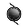Premium Free2Draw Mini Retractable Charging Cable Type-C to Type-C 100W - White