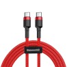 Premium Cafule PD2.0 60W Flash Charging Type-C to Type-C Cable (20V 3A) - Black