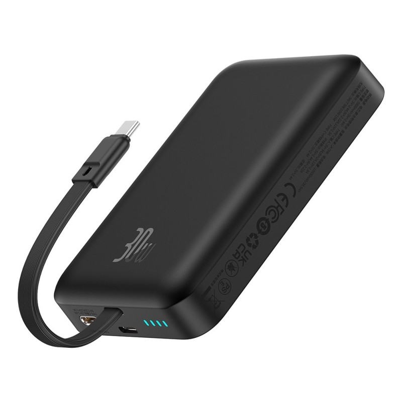 Premium Magnetic Mini Wireless Fast Charge Power Bank Type-C Edition - Black