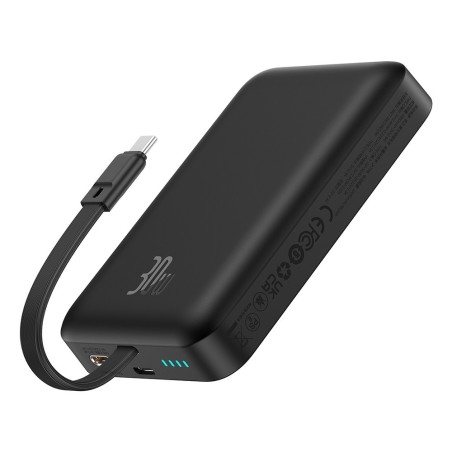 Premium Magnetic Mini Wireless Fast Charge Power Bank Type-C Edition - Black