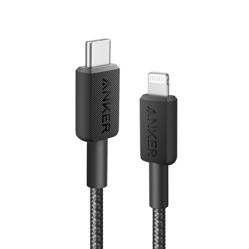 Premium 322 USB-C to Lightning Cable (3ft Braided) - Black | Australia