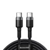 Premium Cafule PD2.0 100W Flash Charging Type-C to Type-C Cable (20V 5A) - Black
