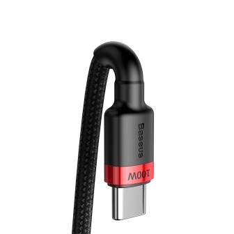 Premium Cafule PD2.0 100W Flash Charging Type-C to Type-C Cable (20V 5A) - Red