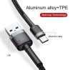Premium Cafule USB to Type-C Cable 2A 3m for iPhone 15 / 16 Series - Red