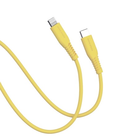 Premium 20V/3A USB-C to Lightning Colorful Charging Cable 1.2m - Yellow