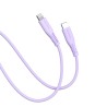 Premium 20V/3A USB-C to Lightning Colorful Charging Cable 1.2m - Purple