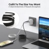Premium MagWire 1 Series Self-winding Charging Data Cable 100W/5A 1m for - Black