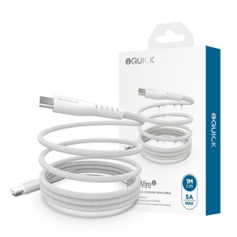 Premium MagWire 1 Series Self-winding Charging Data Cable 100W/5A 1m for - White