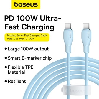Premium Pudding Series Fast Charging Cable Type-C to Type-C 100W 1.2m