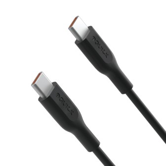 Premium PVC USB-C to USB-C Fast Charging Cable 1M for iPhone Series - Black
