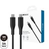 Premium PVC USB-C to USB-C Fast Charging Cable 1M for iPhone Series - White