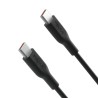 Premium PVC USB-C to USB-C Fast Charging Cable 0.3M for iPhone Series - White