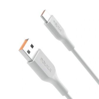 Premium PVC USB-A to USB-C Fast Charging Cable 1M - White | Australia