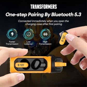 Transformers TF-T11 TWS Low Latency Sport Earphones - Blue | Australia