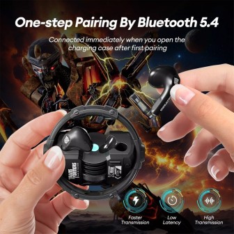 Transformers TF-T23 Wireless Earbuds - Black | Australia