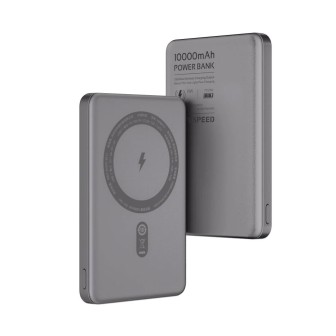 Premium S10 Ultra-thin Titanium Magnetic Power Bank 10000mAh PD20W - Grey