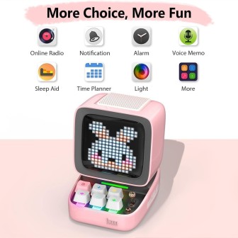 Divoom Ditoo-Pro Retro Pixel Art Bluetooth Speaker - Black | Australia