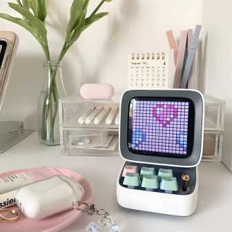 Divoom Ditoo-Pro Retro Pixel Art Bluetooth Speaker - Blue | Australia