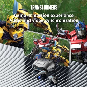 Transformers TF-T06 TWS Bluetooth Earphones - Black | Australia