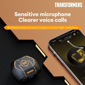 Transformers TF-T06 TWS Bluetooth Earphones - Silver | Australia