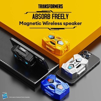 Transformers TF-Y15 Magnetic Bluetooth Mini Speaker - Grey | Australia
