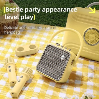 Divoom SongBird-HQ-SE Portable Bluetooth Speaker - Yellow | Australia