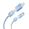 Premium Versatile Two-for-Two Fast Charging Cable U+C to C+L 60W 2M