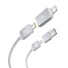 Premium Versatile Two-for-Two Fast Charging Cable U+C to C+L 60W 2M
