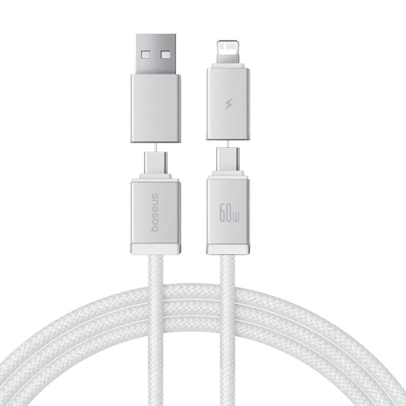 Premium Versatile Two-for-Two Fast Charging Cable U+C to C+L 60W 1M