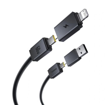 Premium Versatile Two-for-Two Fast Charging Cable U+C to C+L 60W 1M