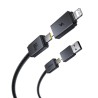 Premium Versatile Two-for-Two Fast Charging Cable U+C to C+L 60W 1M