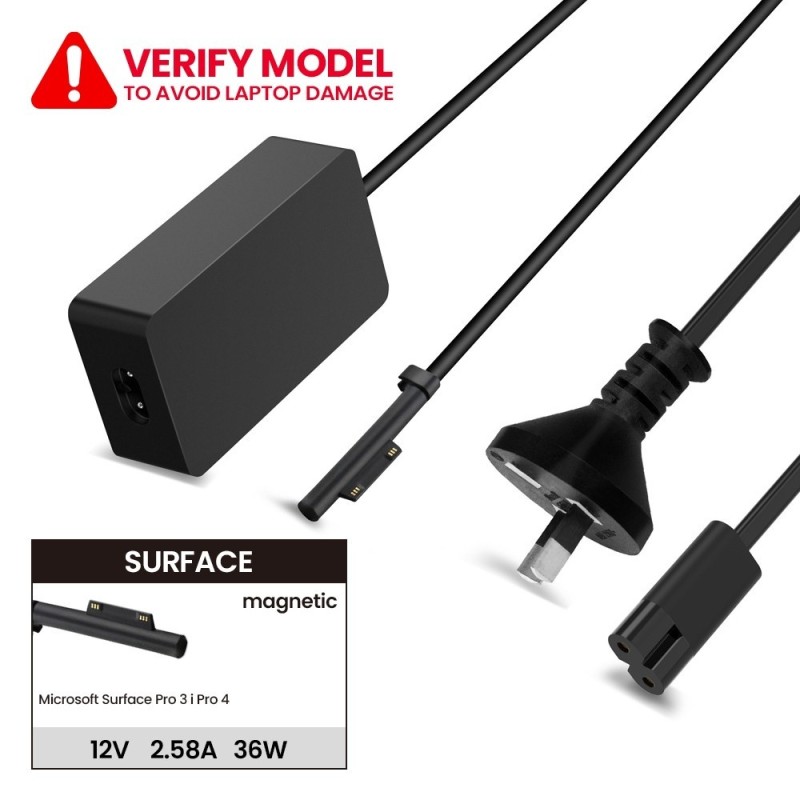 Surface Pro 3 / Pro 4 Power Adapter MI36120MS3 - Magnetic Connector