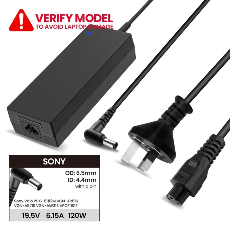 Laptop Power Adapter SY1201956544 For Sony Vaio PCG 81112M VGN-AR61S VGN-AR71S
