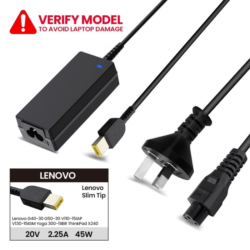 Laptop Power Adapter LO45200USB For Lenovo G40-30 G50-30 V110-15IAP V130-15IGM